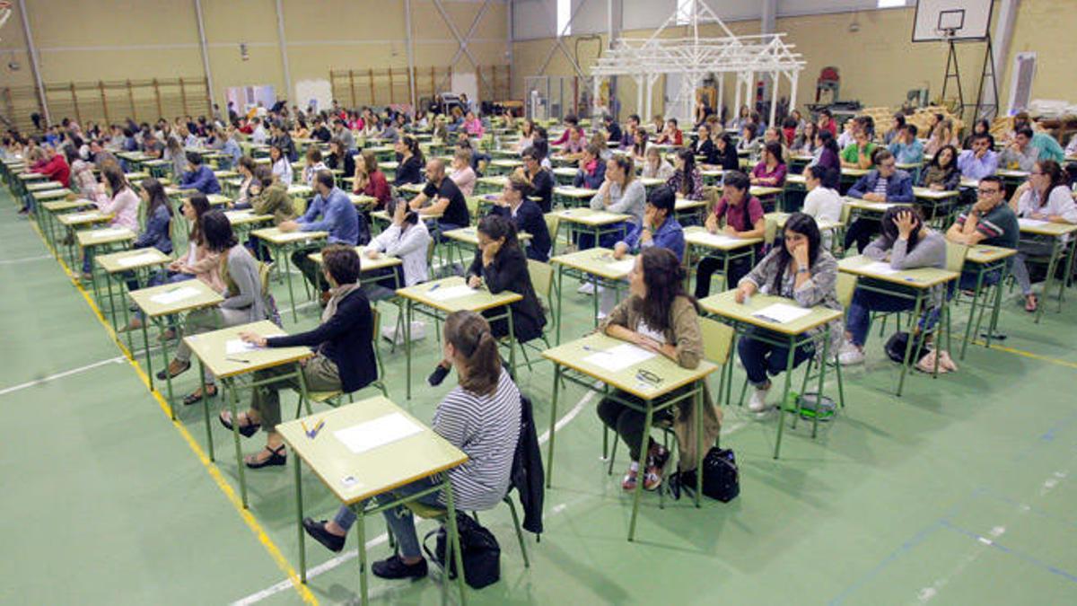 Oposición de educación en Galicia en 2016.