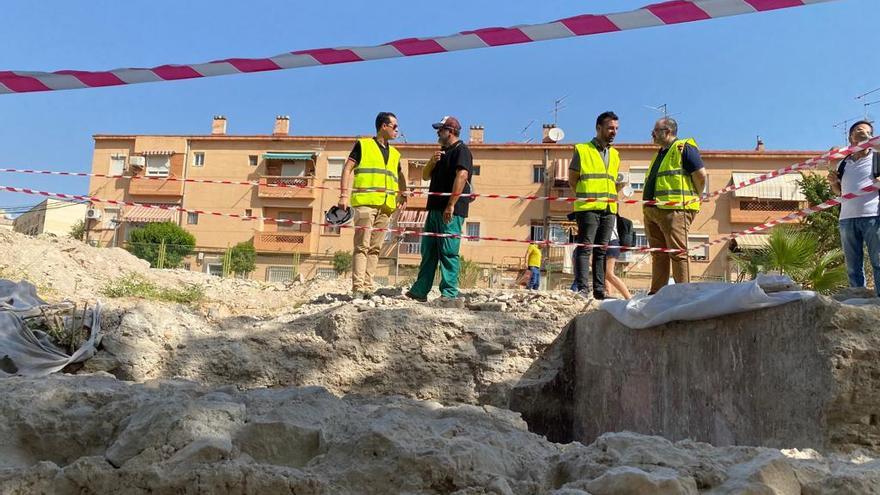 Las catas arqueológicas en el solar donde se construirá el nuevo centro de educación infantil Santa Infancia.