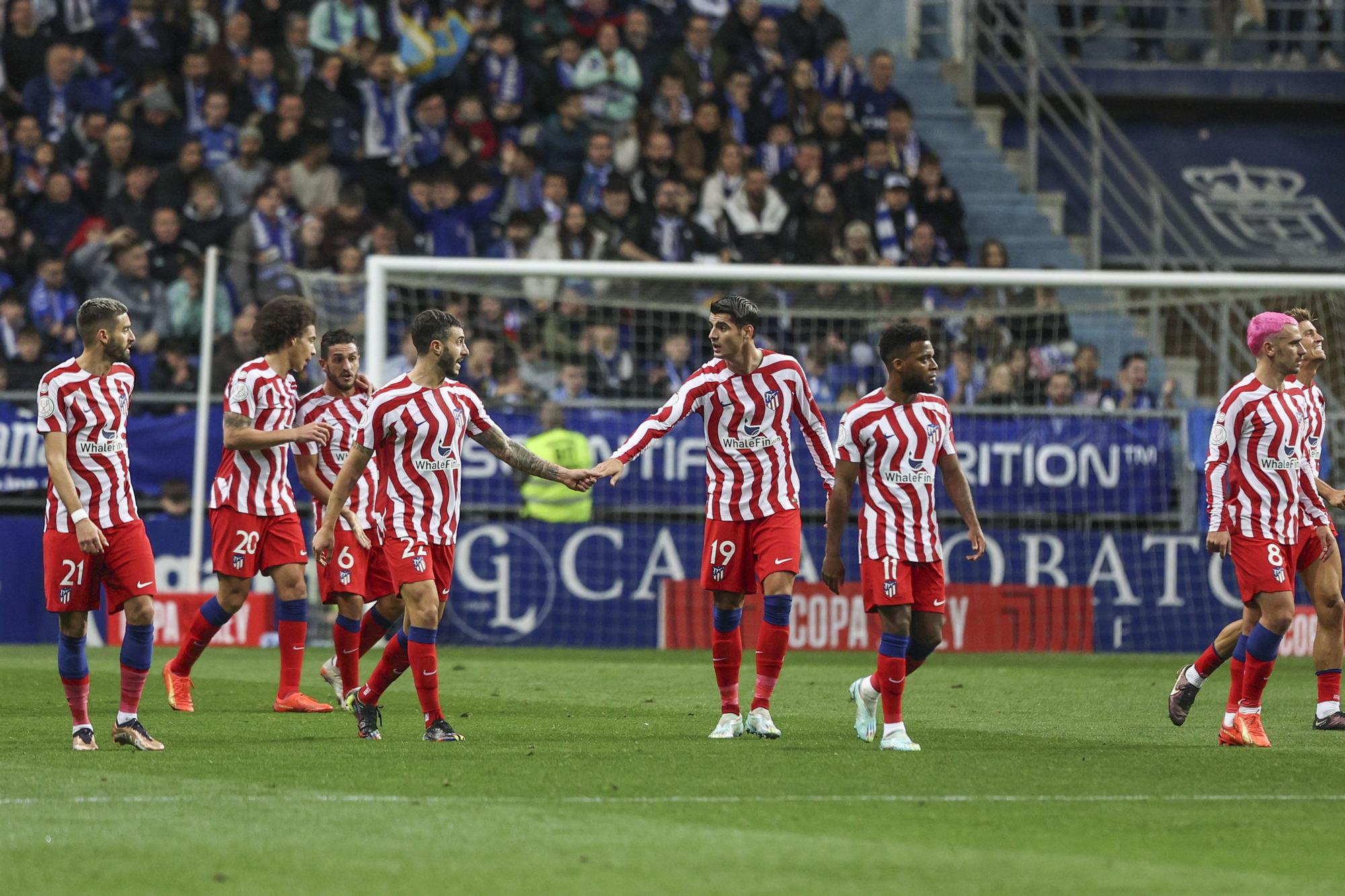 En imágenes: así fue el duelo copero entre el Real Oviedo y el Atlético de Madrid