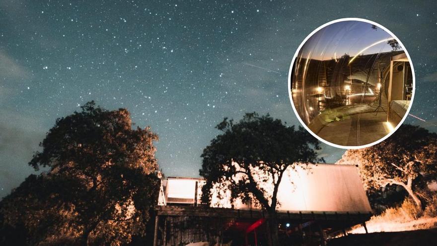 Dormir bajo las Perseidas en Córdoba: una casa Starlight, un glamping entre árboles y una burbuja