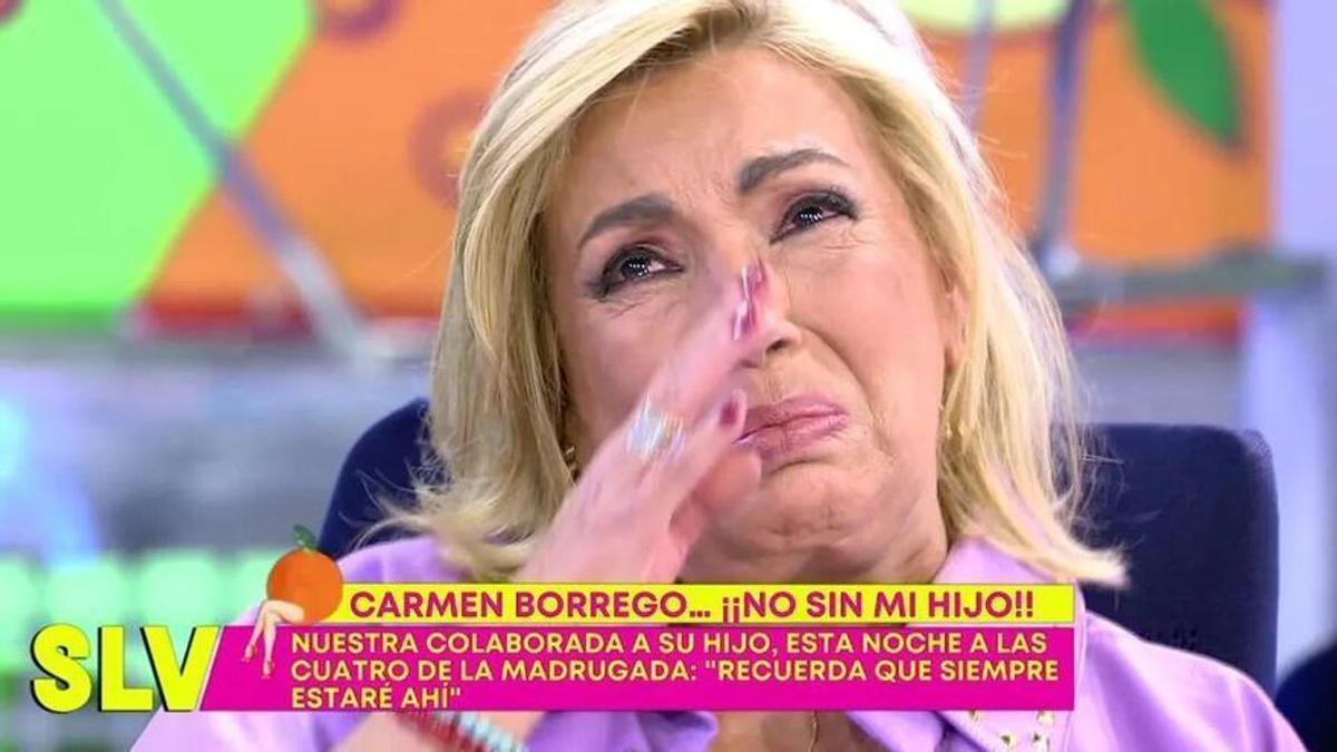 El increíble plan de Carmen Borrego tras el fin de Sálvame: &quot;Hasta luego Mari Carmen&quot;