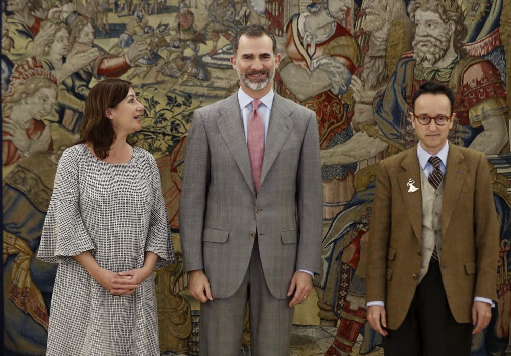 Audiencia de Francina Armengol con el rey Felipe VI