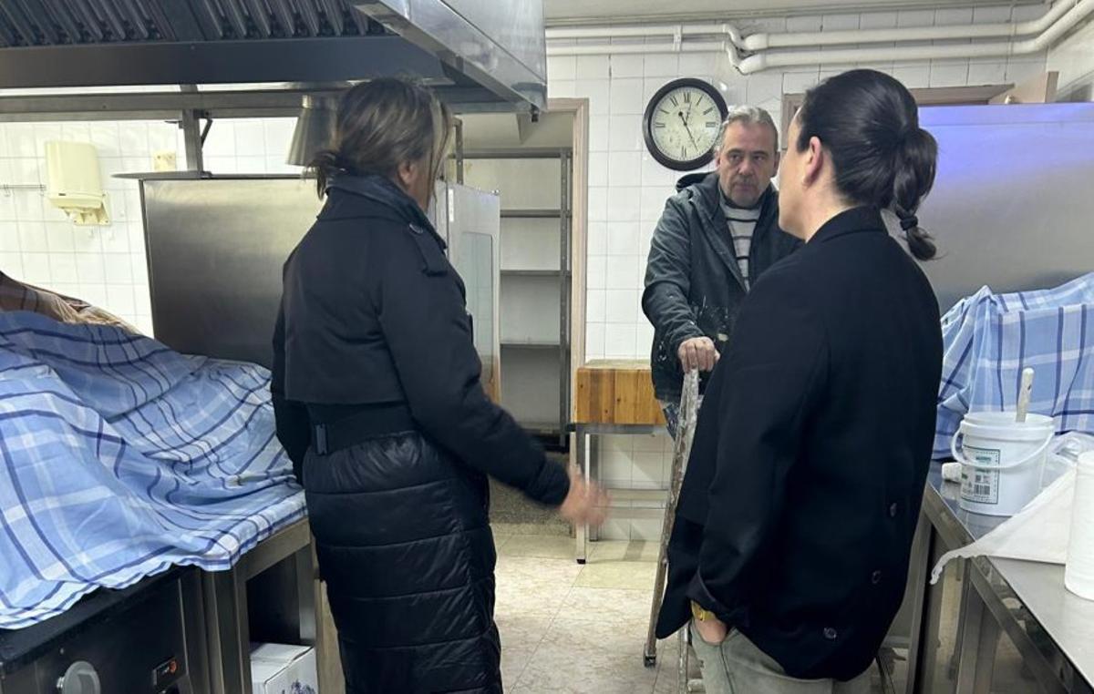 Pena y Troitiño visitaron los trabajos.