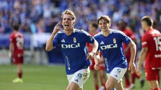 Paulino alimenta la fe y la locura en el Oviedo: victoria en el 91 y el ascenso directo se acerca a dos puntos