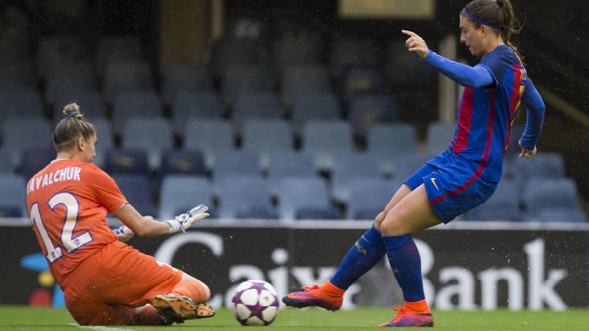 El Barça femenino remontó bajo la lluvia