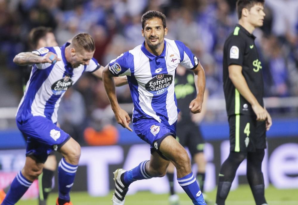 El Dépor logra la victoria ante el Sporting