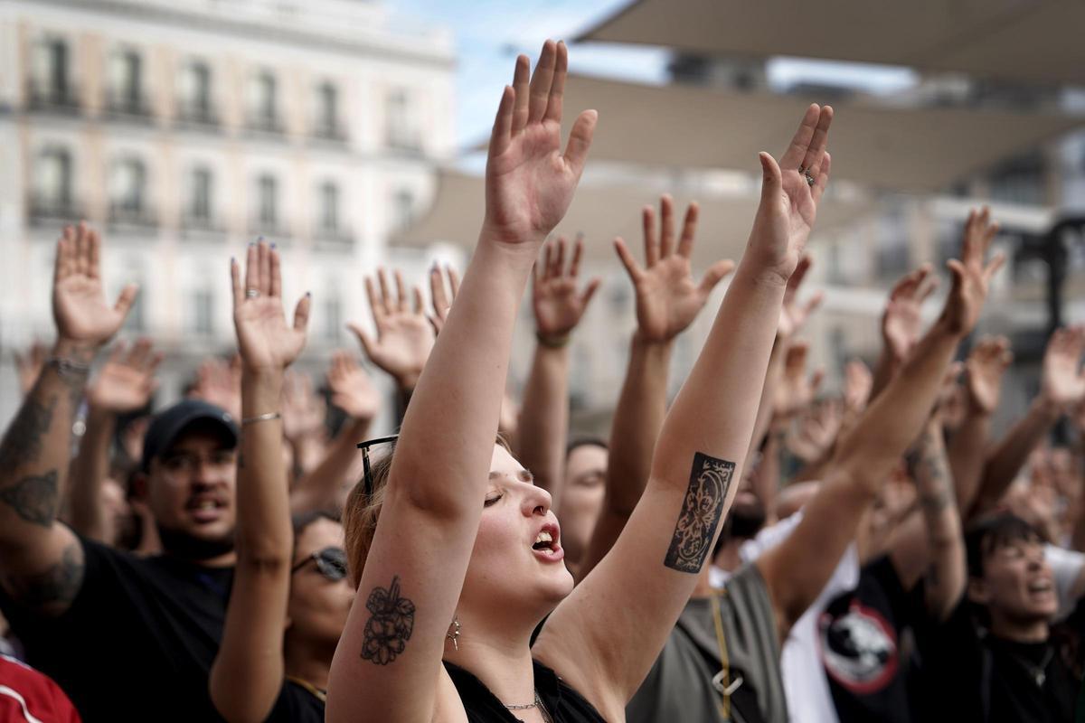 En imágenes | Acampada en la Puerta del Sol en protesta por la situación de la vivienda en España