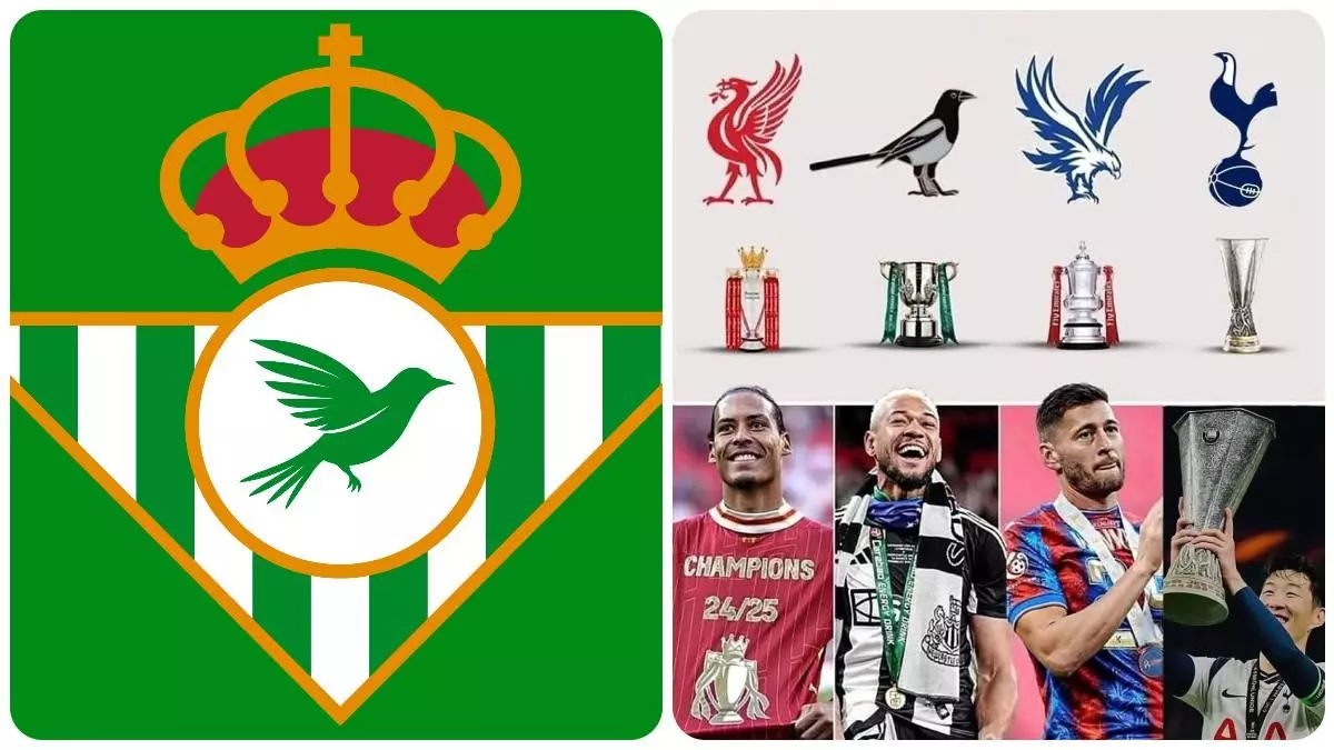 El Betis 'cambia' de escudo para la final de la Conference League: la historia de los pájaros y el tatuaje de Antony