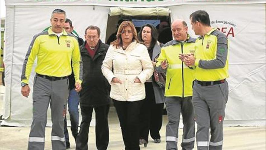 Díaz elogia la eficacia del Grupo de Emergencias de Andalucía