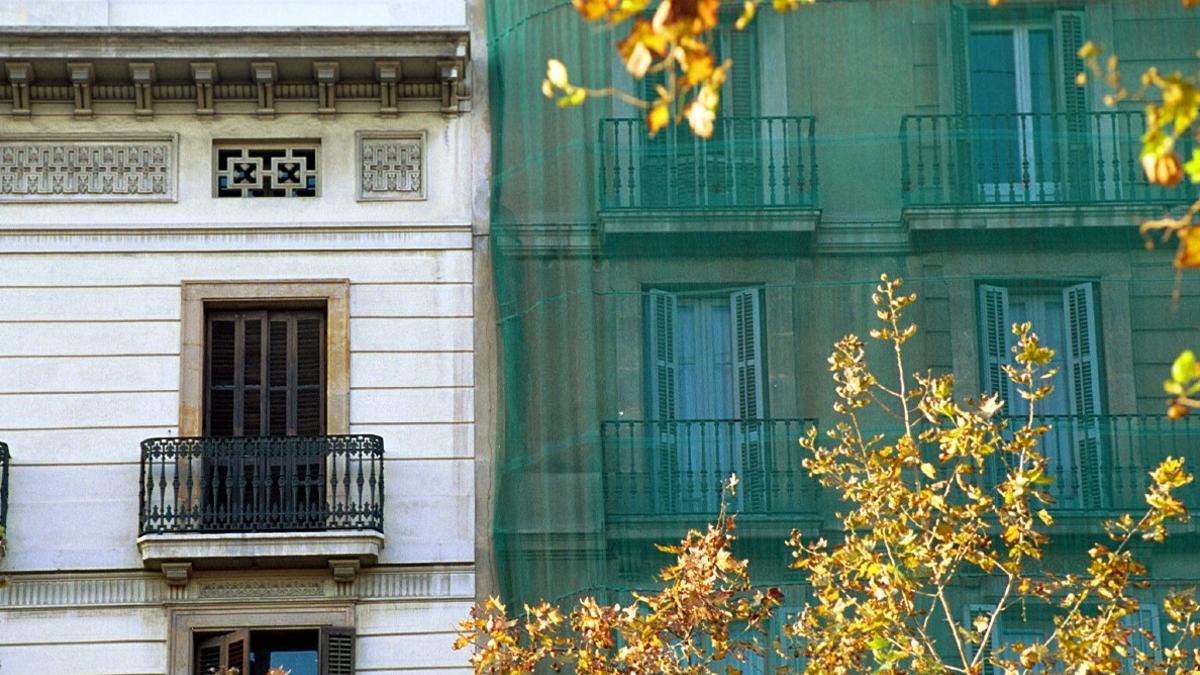 Rehabilitación de edificios, en Barcelona