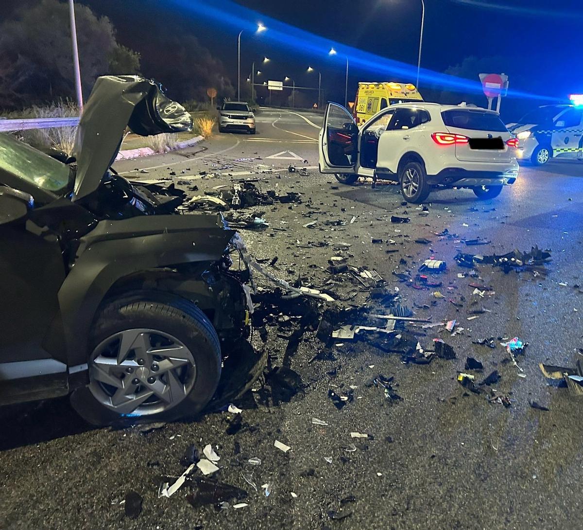 So sah es nach dem Zusammenstoß am Unfallort aus.