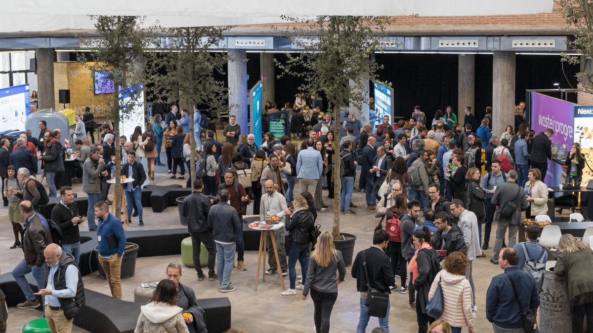 Una imatge de la segona jornada del 5è #wasteinprogress, avui al Palau de Fires de Girona