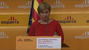 Anna Simó, diputada d’ERC, anuncia campanya per convèncer els hospitalencs de les bondats de la independència