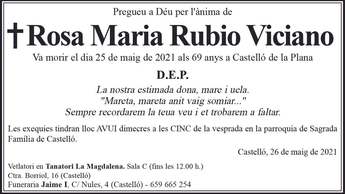 Rosa Maria Rubio Viciano