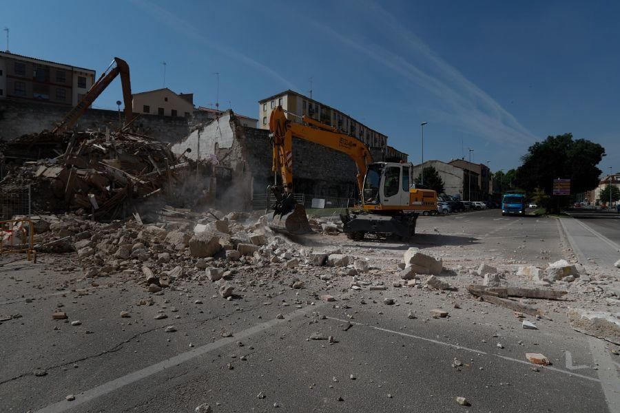 Derribo para liberar la muralla en Zamora