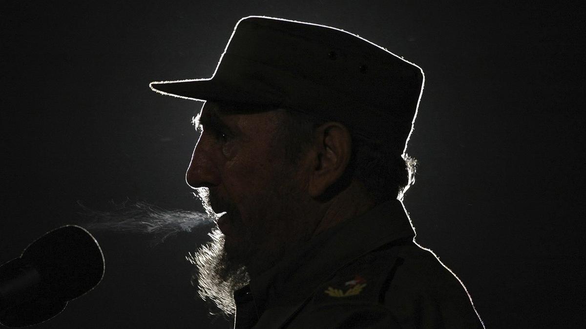 Fidel Castro, durante un discurso pronunciado en la plaza de la Revolución de La Habana, en febrero del 2006.