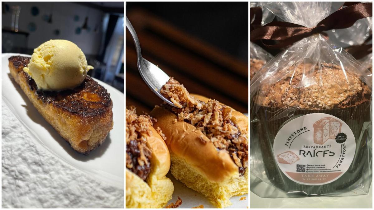 La torrija, los baos y los panettone del restaurante 'Raíces' de Castelldefels