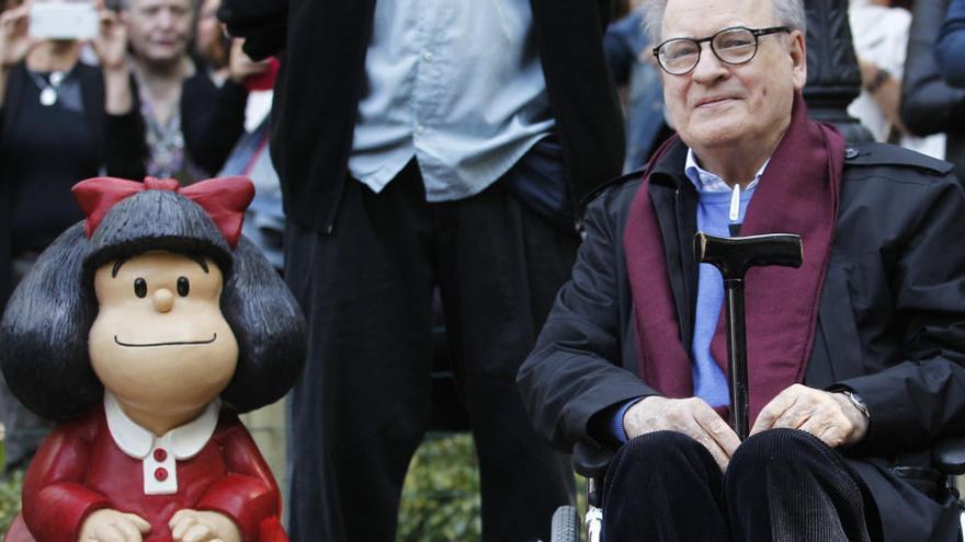 Fallece Quino y su Mafalda de Oviedo se queda huérfana