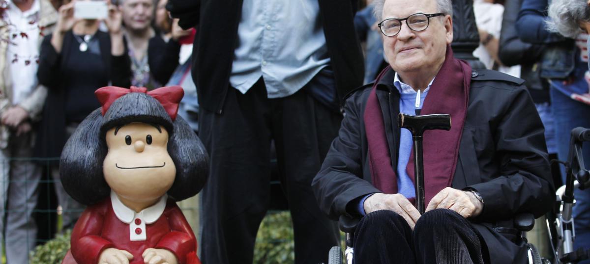 Fallece Quino y su Mafalda de Oviedo se queda huérfana