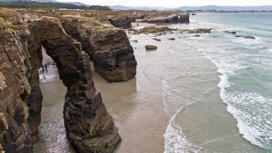 La playa de Las Catedrales en Lugo.