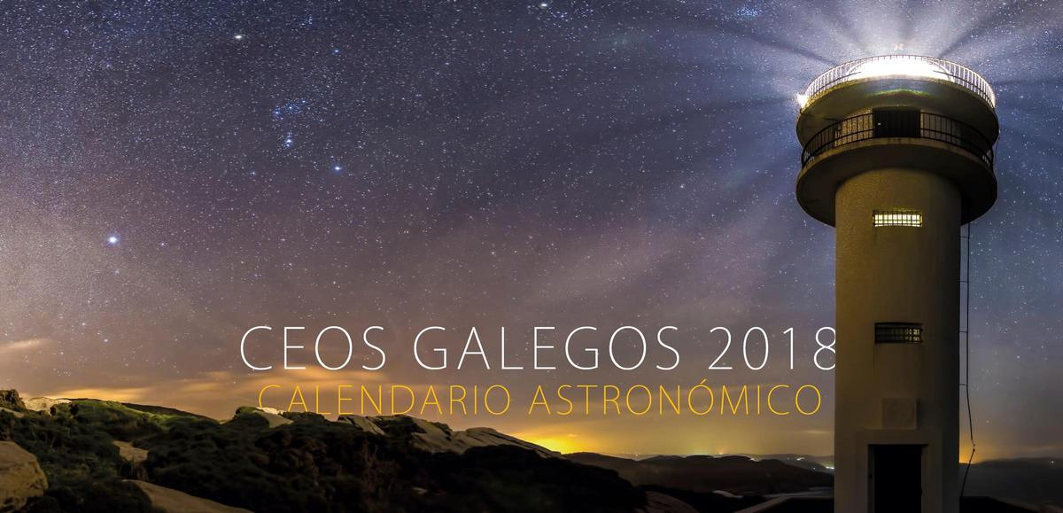 Portada del primer calendario de Ceos Galegos, en 2018, ilustrada con una imagen de Alfredo Madrigal.