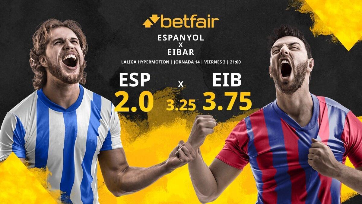 RCD Espanyol vs. SD Eibar: horario, TV, estadísticas, clasificación y pronósticos