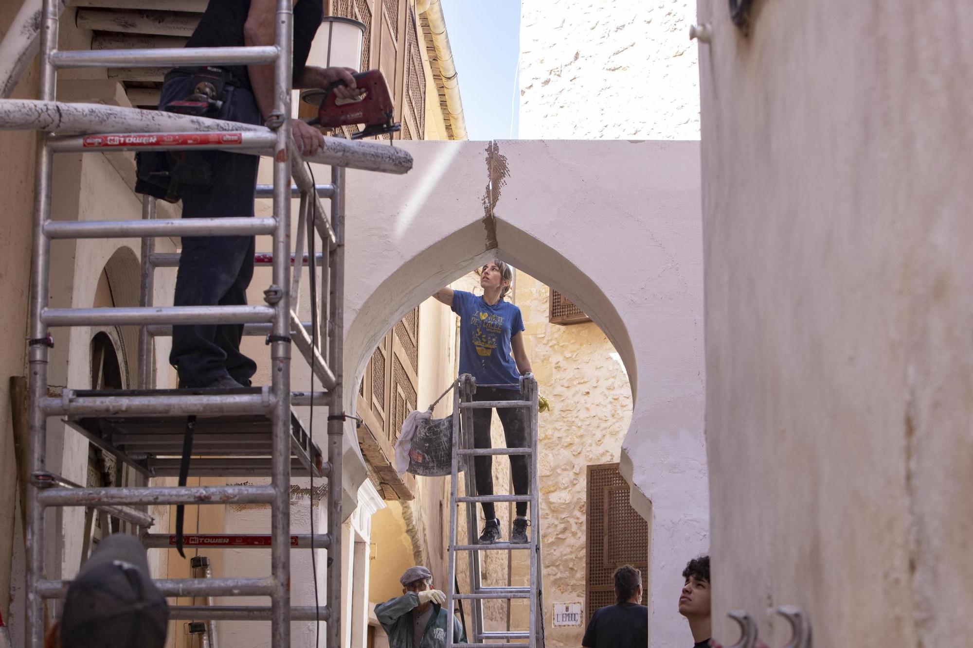 Así se ultima el rodaje de la última película de Amenábar El Cautivo, en Bocairent