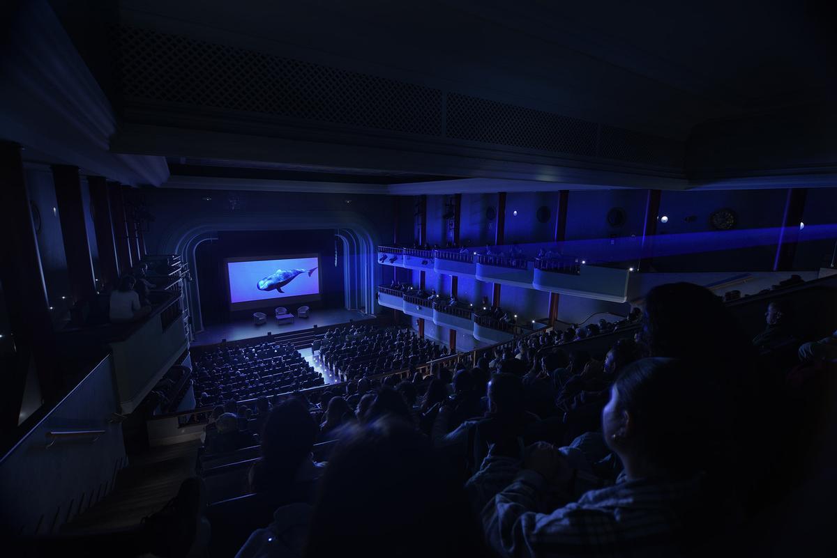 Un abarrotado Paraninfo de la Universidad de La Laguna durante la presentación del documental el pasado jueves.