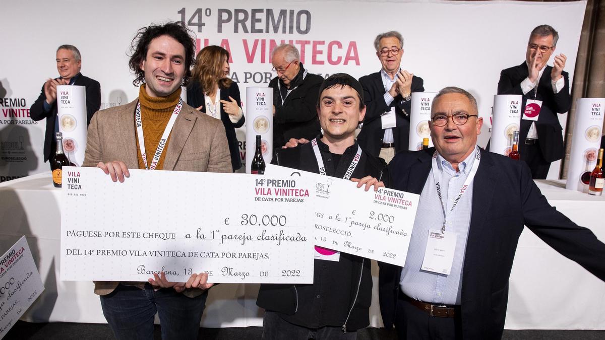 Los madrileños Boris Olivas y Alberto García, ganadores﻿ del 14º Premio Vila Viniteca de Cata por Parejas.