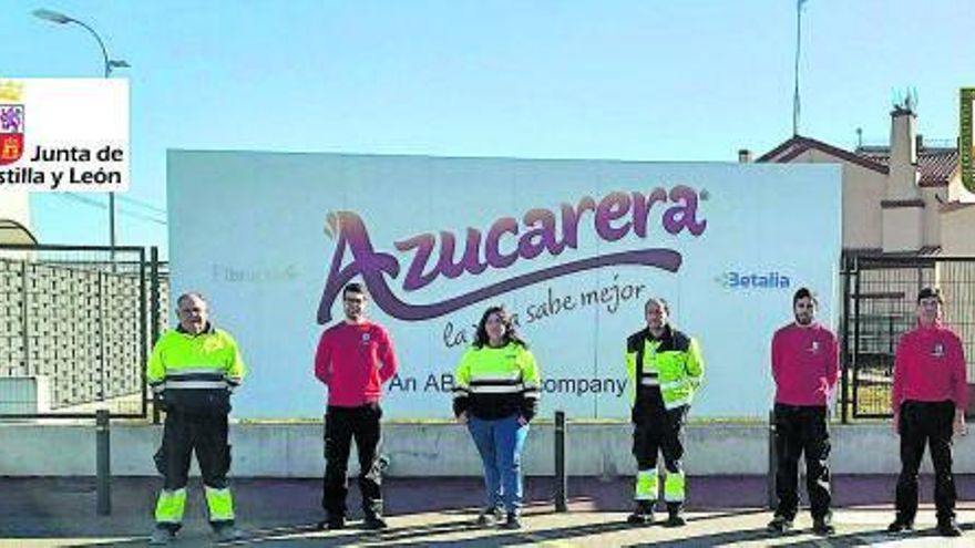 Los alumnos que harán prácticas en Azucarera.