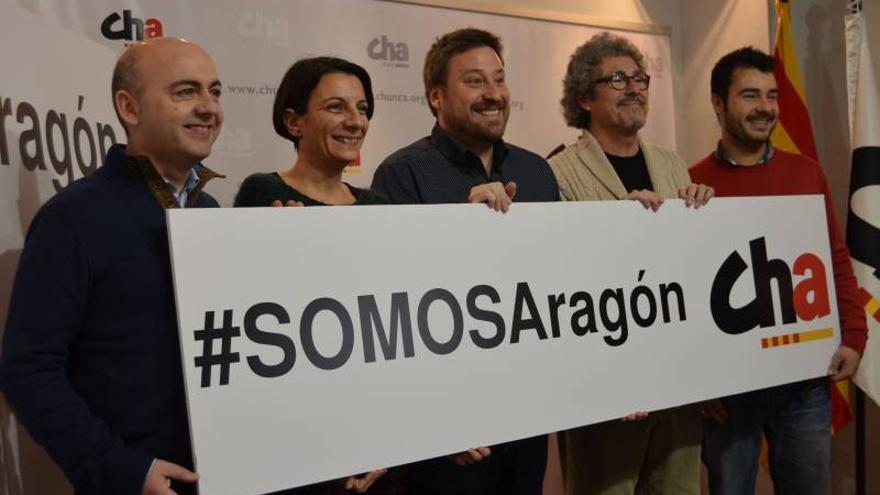 &#039;Somos Aragón&#039;, lema de campaña de CHA