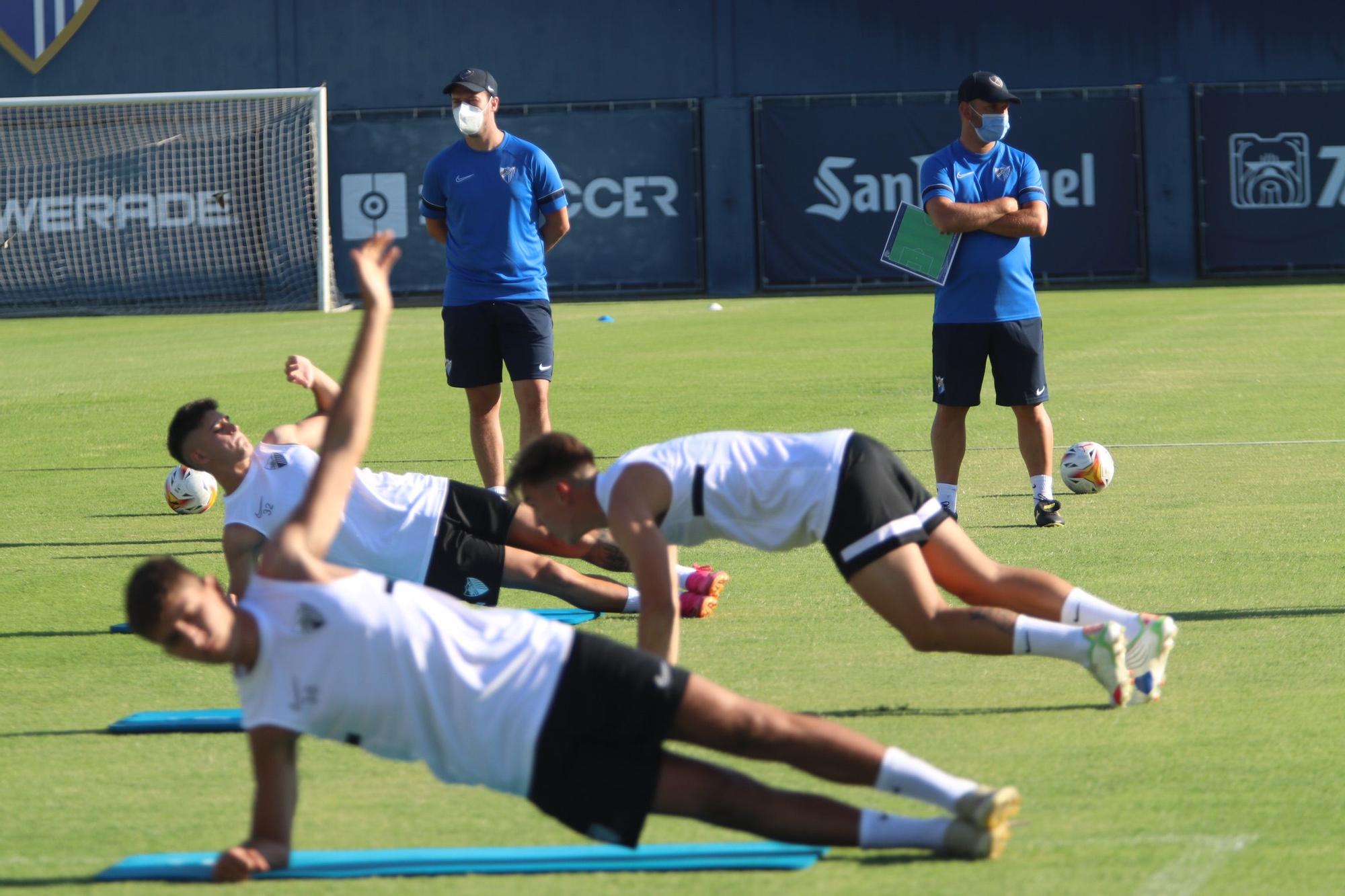 Primer entrenamiento del Málaga CF