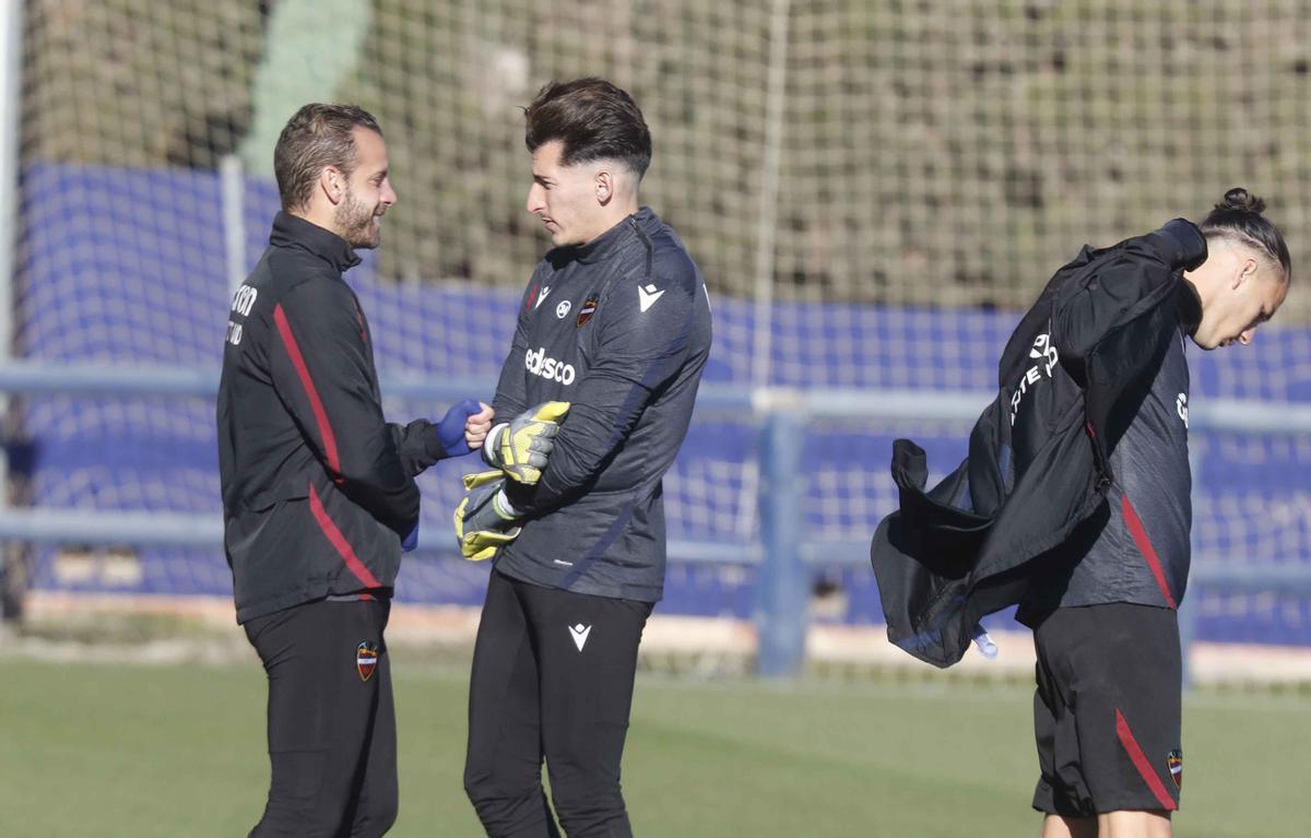 Último entrenamiento del Levante antes de viajar a Melilla