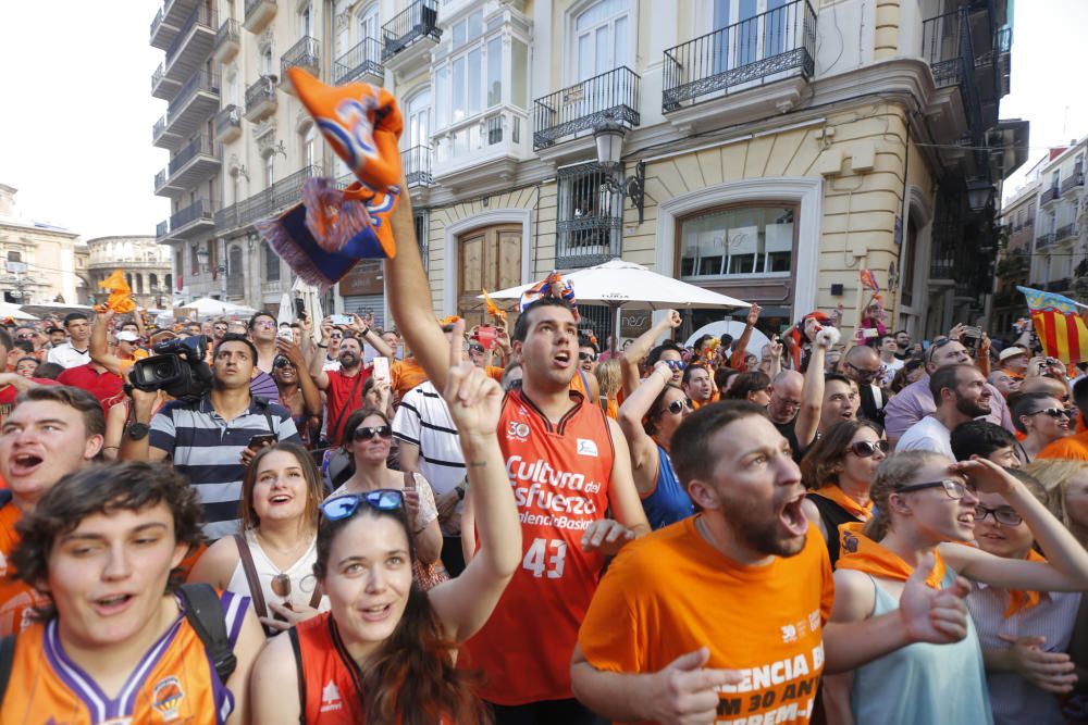 Actos de celebración del Valencia Basket