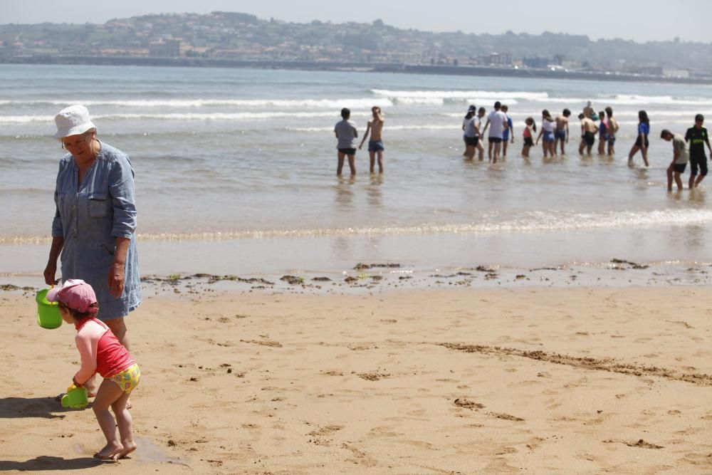 Jornada de calor en Gijón