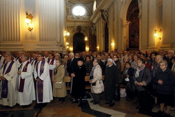 Funeral de Elías Yanez en la Basílica del Pilar