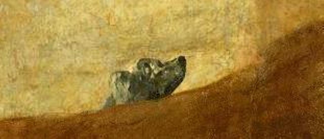 El ‘Perro semihundido’ de Goya, datado entre 1820 y 1823.