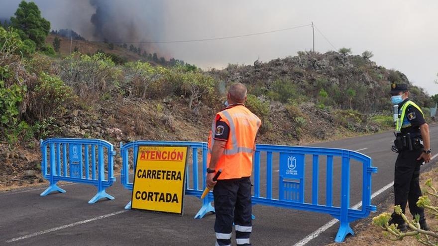 Erupción del volcán de La Palma en Cabeza de Vaca, Cumbre Vieja