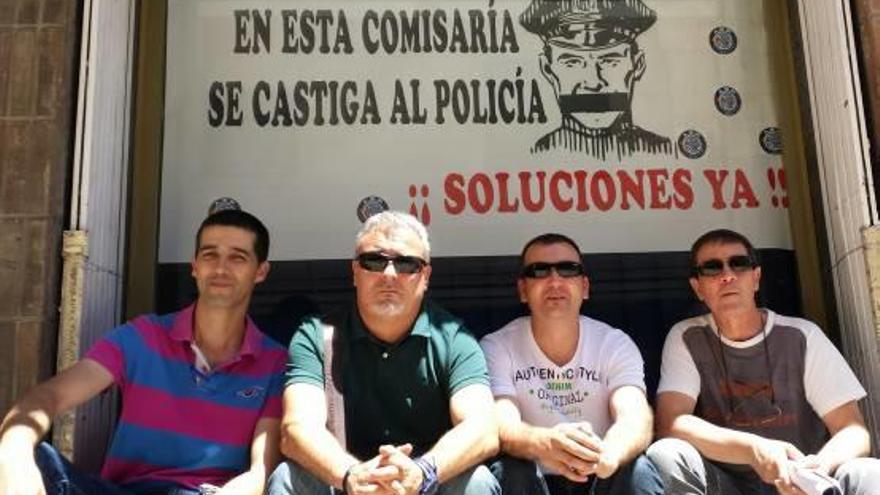 Protesta sindical en la Comisaría de Alicante