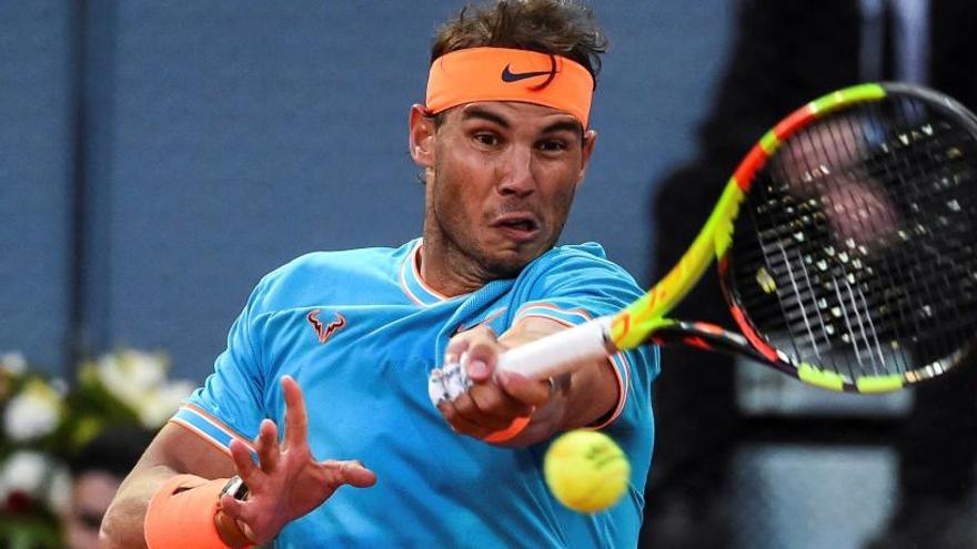 Rafa Nadal, en su duelo ante  Frances Tiafoe.