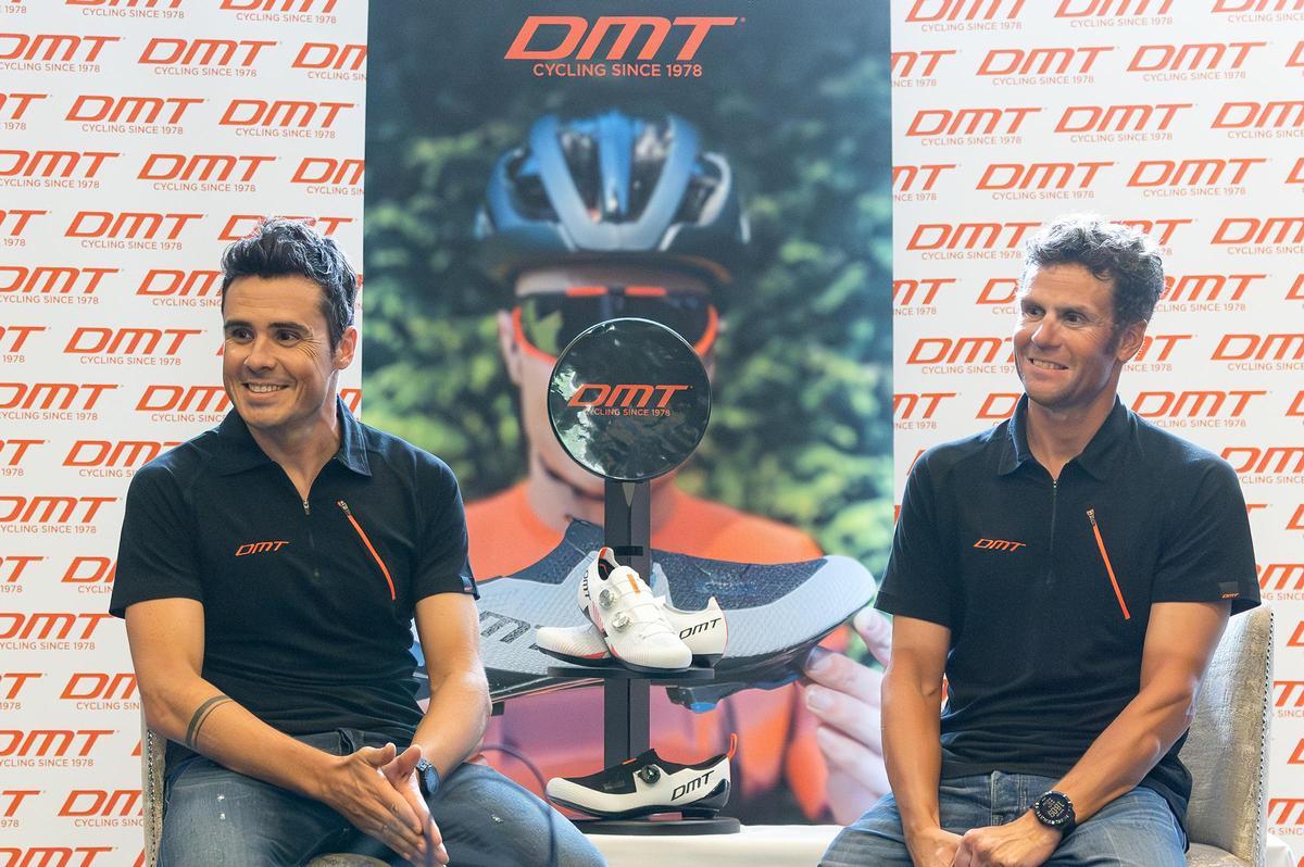 Gómez Noya, con Xavi Llobet