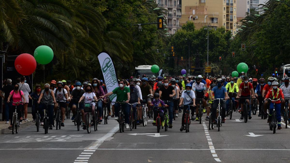 Bicifestación: Miles de ciclistas se manifiestan en Málaga por una movilidad sostenible