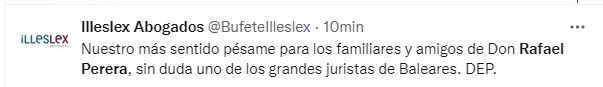 Illeslex ha mostrado su pesar por la muerte de un colega tan destacado