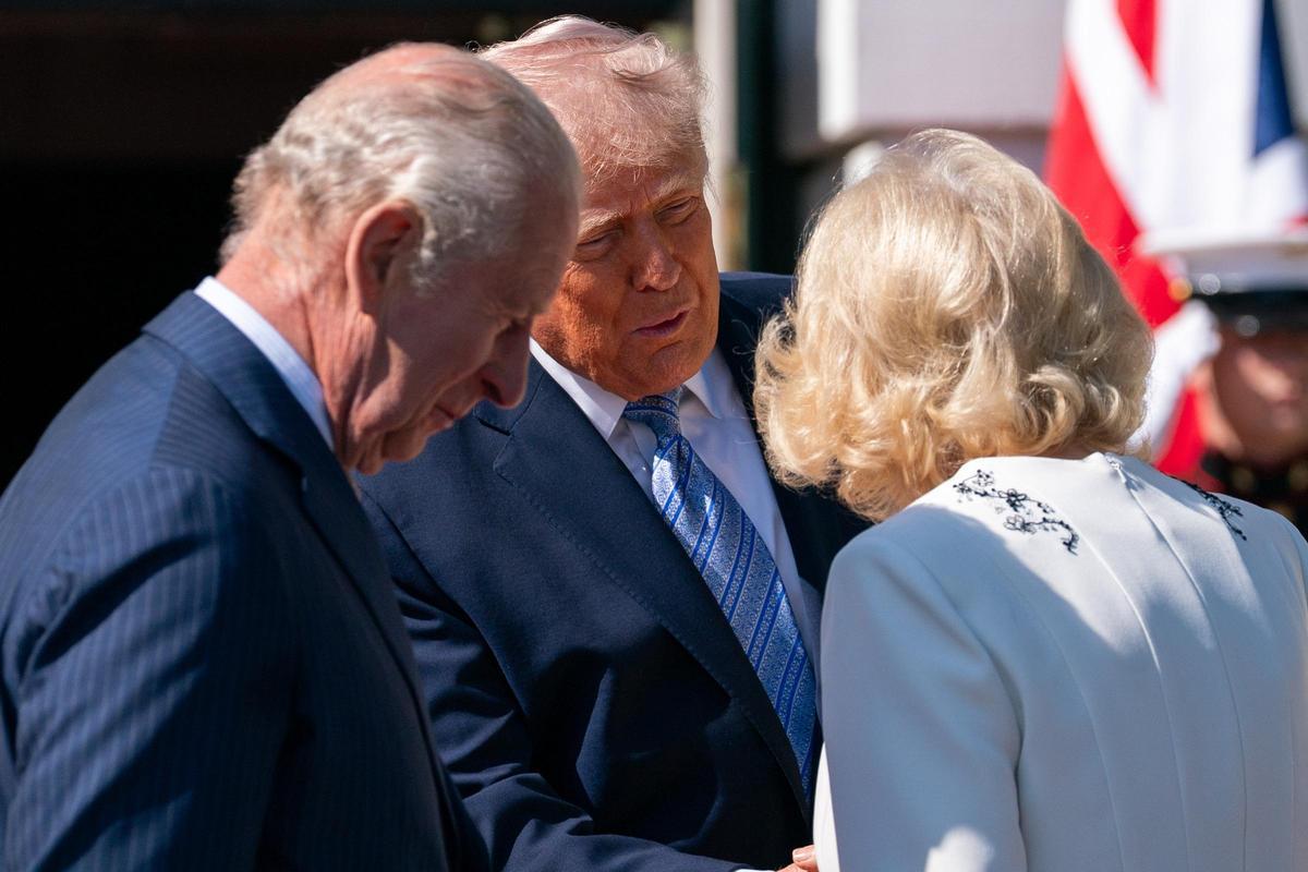 Trump recibe al rey Carlos III de Inglaterra en la Casa Blanca