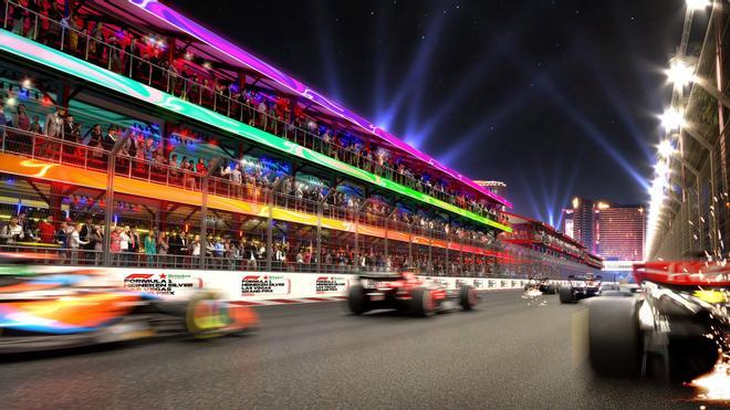 ¡Será una locura! Primeras imágenes del Gran Premio de Las Vegas de Fórmula 1