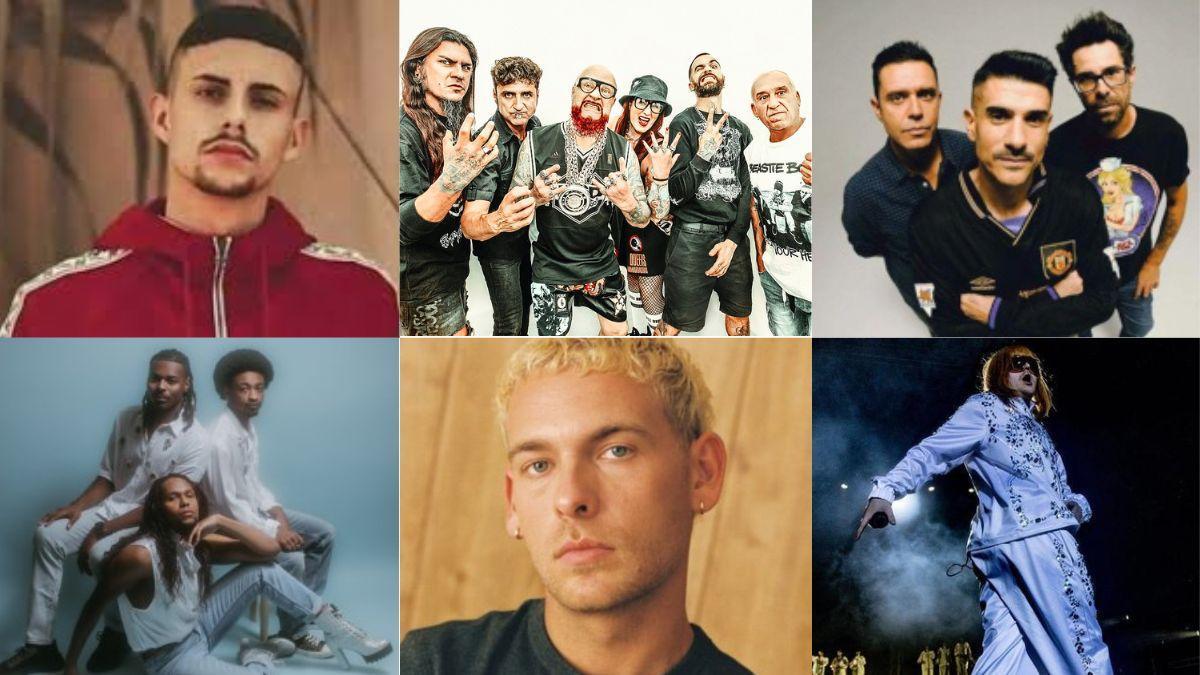 Por la izquierda, de arriba a abajo: Kadec Santa Anna, DEF CON DOS, Pignoise, Harlem Gospel Travellers, Hens y Rusowsky