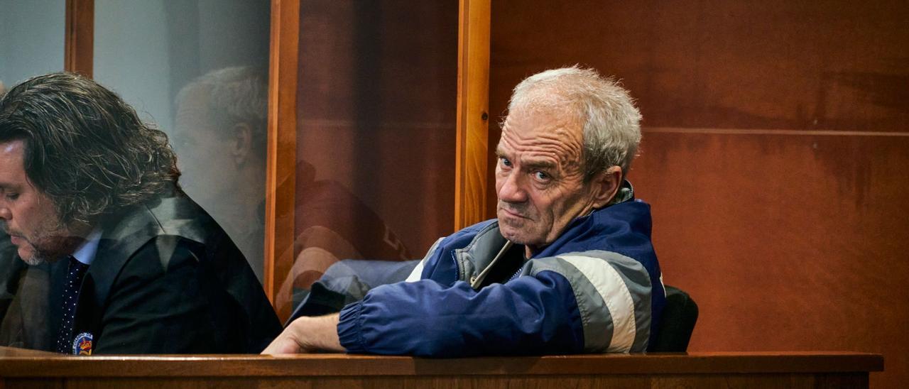 El reo durante la lectura del veredicto en la Audiencia Provincial.