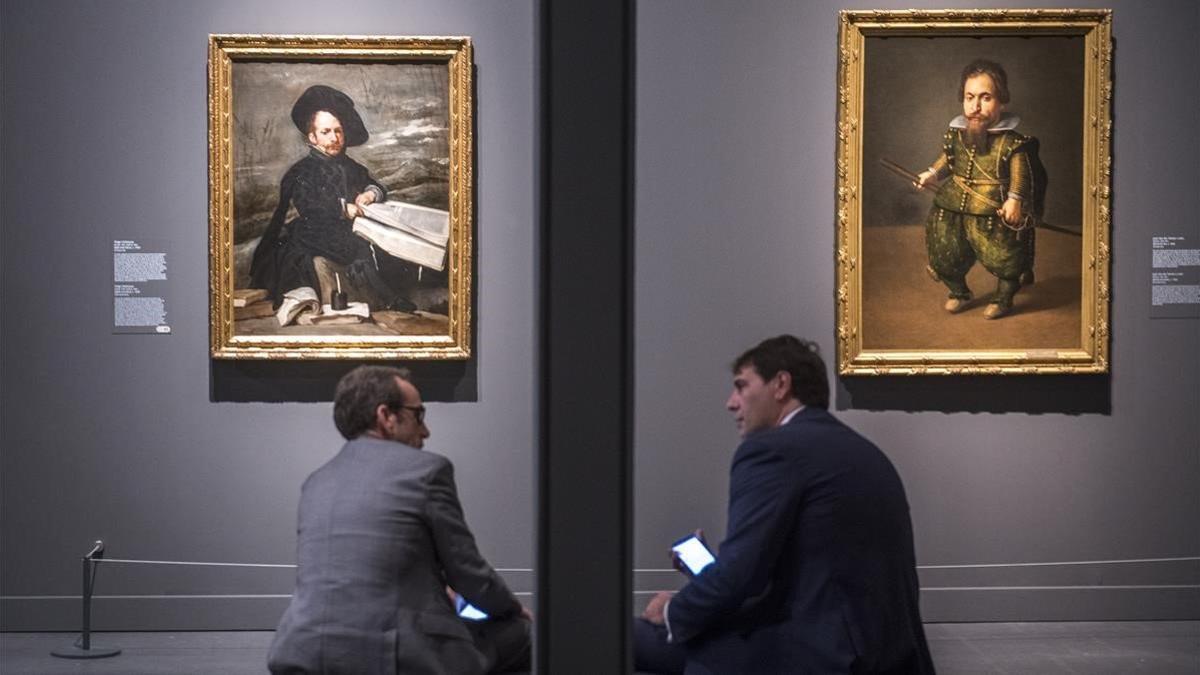 Aspecto de la exposción 'Velázquez y el Siglo de Oro' en Caixaforum Barcelona.