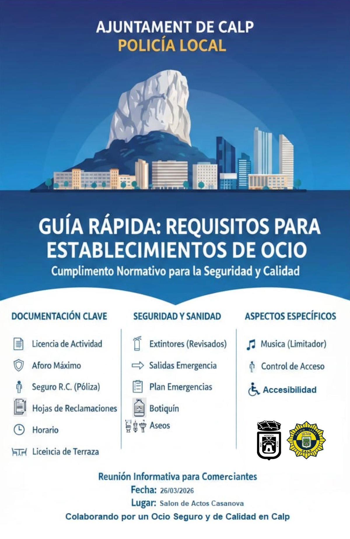 La reunión tendrá lugar el próximo jueves 26 de marzo de 2026 en las instalaciones de Casanova