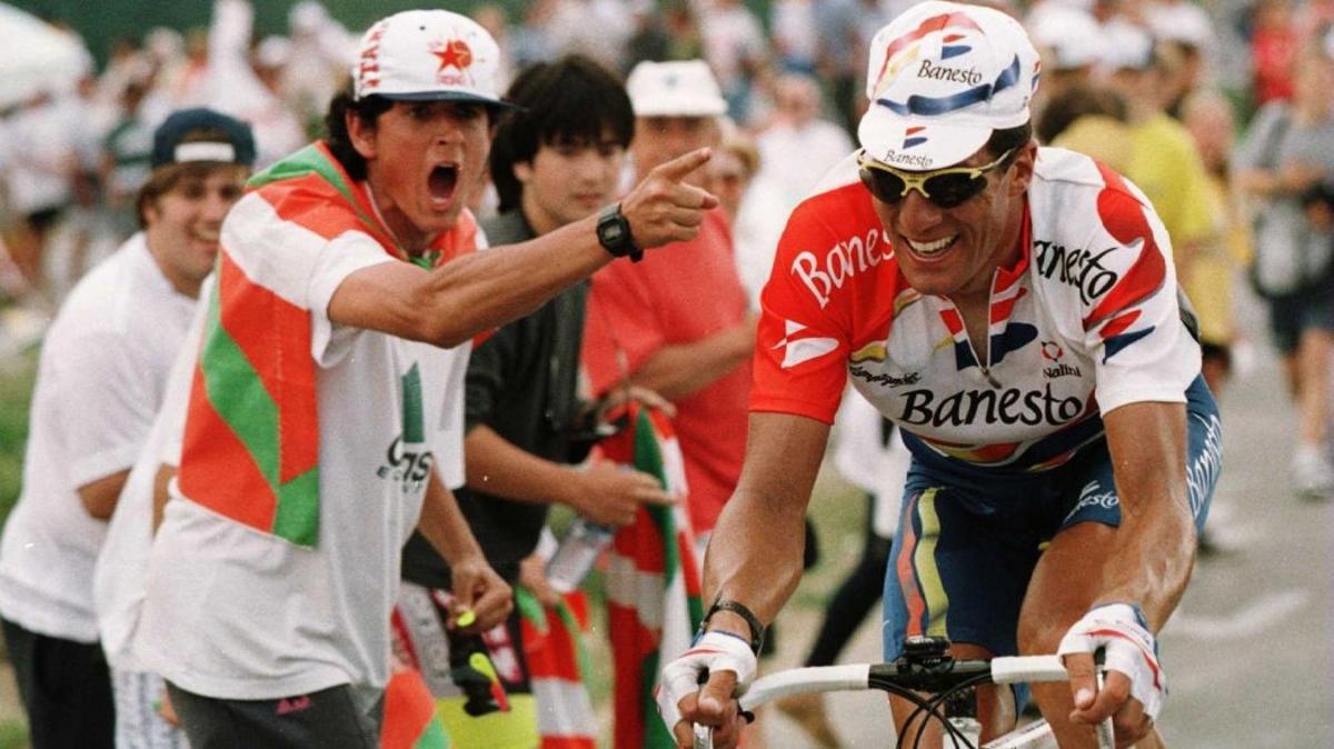 Miguel Induráin, en su etapa en Banesto